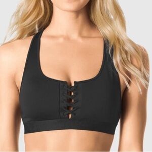 La Senza Black Sports Bra with detailing Large